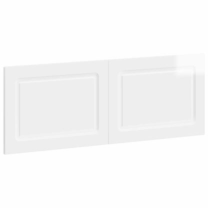 vidaXL Wall-Mounted Headboard UTRECHT High Gloss White Engineered Wood 2