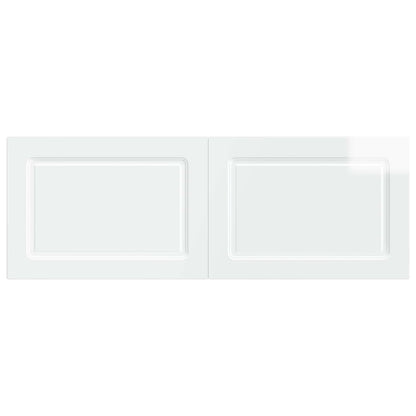 vidaXL Wall-Mounted Headboard UTRECHT High Gloss White Engineered Wood 3