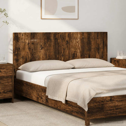 vidaXL Wall-Mounted Headboard UTRECHT Smoked Oak Engineered Wood 1