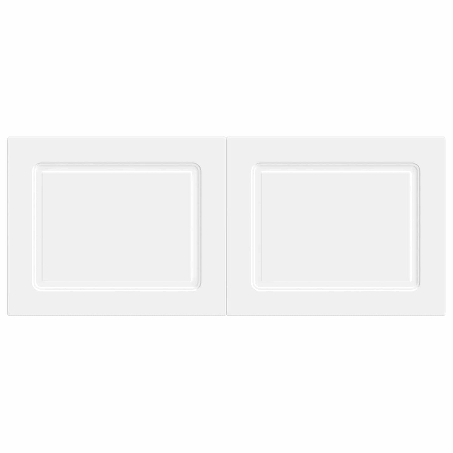 vidaXL Wall-Mounted Headboard UTRECHT White Engineered Wood 3