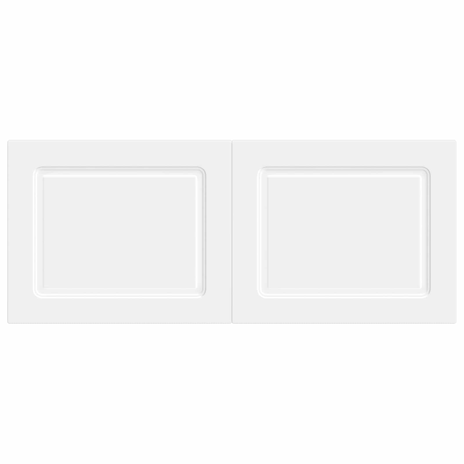 vidaXL Wall-Mounted Headboard UTRECHT White Engineered Wood 3