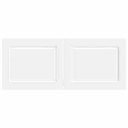 vidaXL Wall-Mounted Headboard UTRECHT White Engineered Wood 3