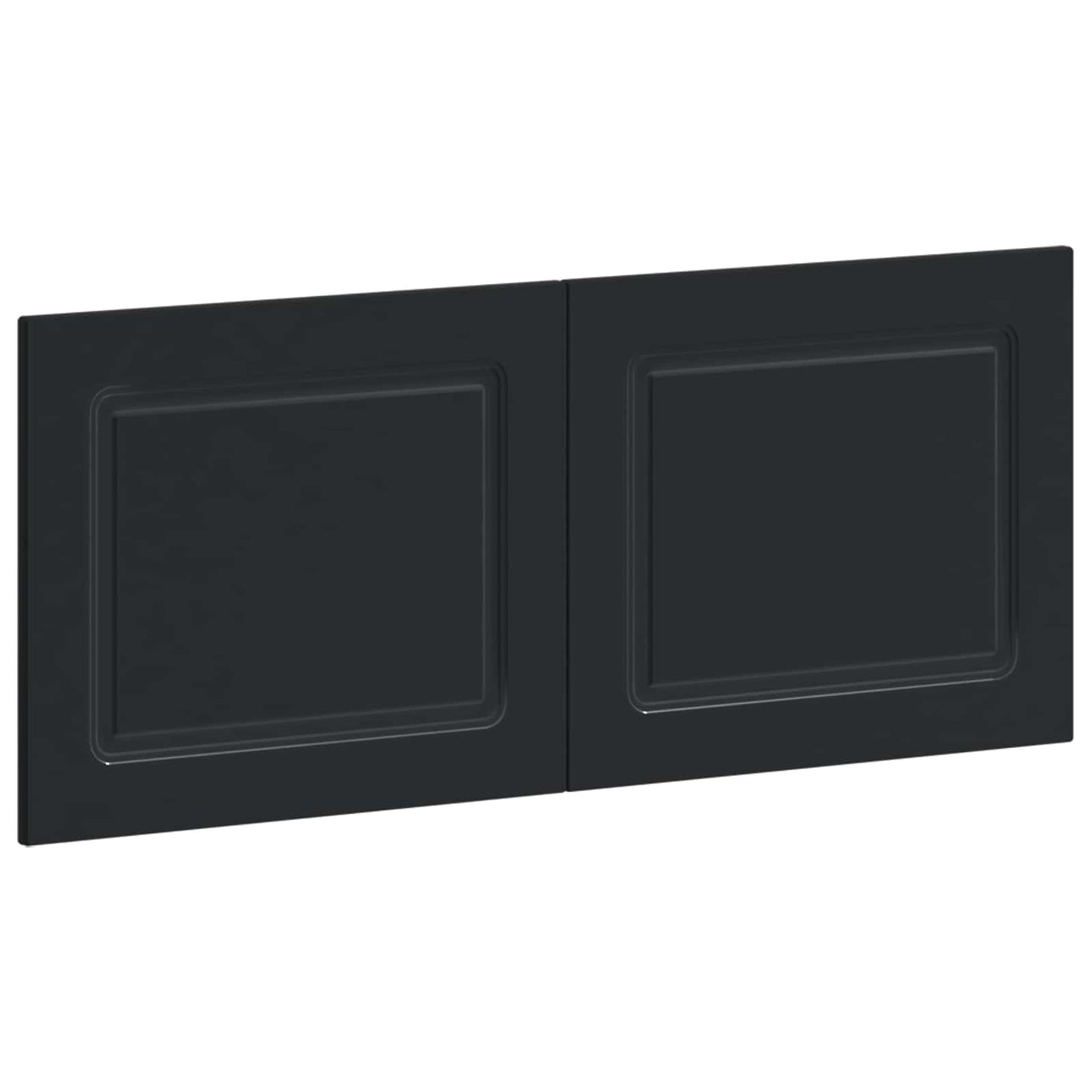 vidaXL Wall-Mounted Headboard UTRECHT Black Engineered Wood 2