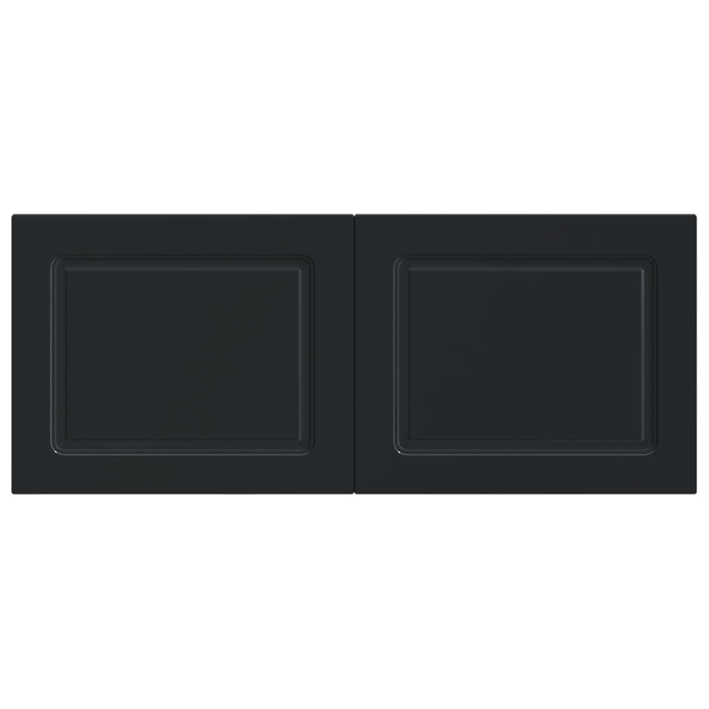 vidaXL Wall-Mounted Headboard UTRECHT Black Engineered Wood 3