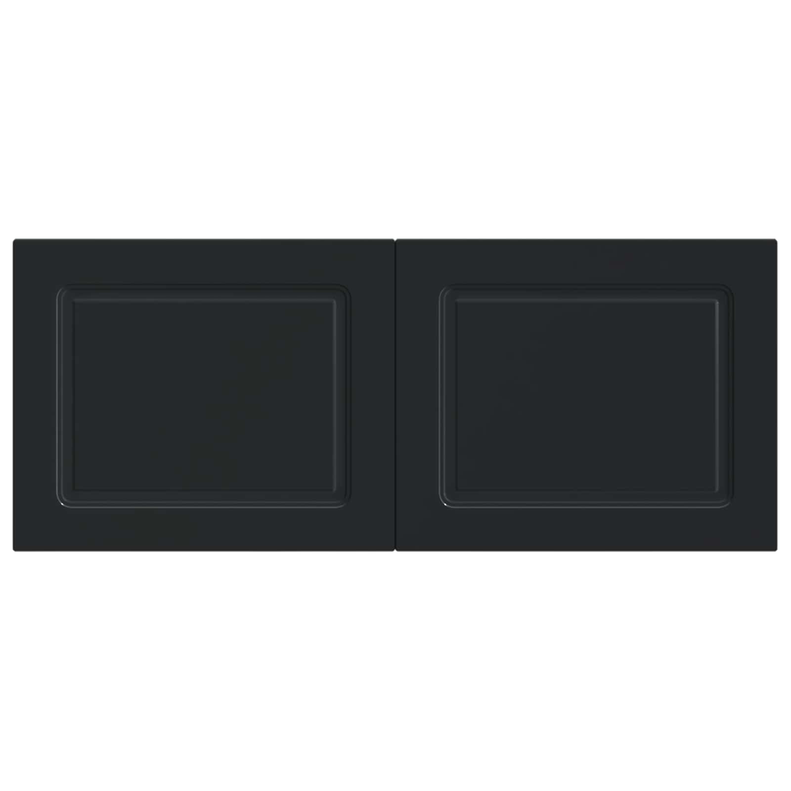 vidaXL Wall-Mounted Headboard UTRECHT Black Engineered Wood 3