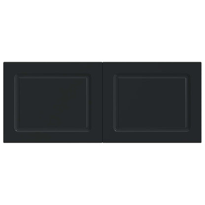 vidaXL Wall-Mounted Headboard UTRECHT Black Engineered Wood 3