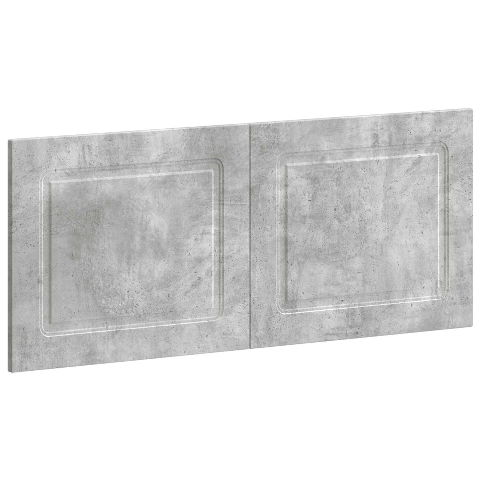 vidaXL Wall-Mounted Headboard UTRECHT Concrete Grey Engineered Wood 2
