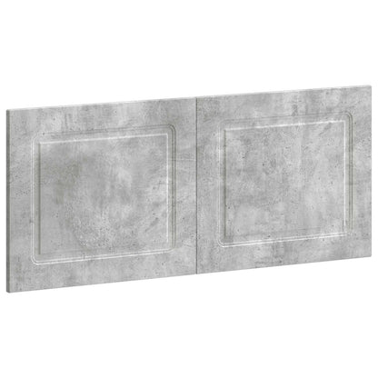 vidaXL Wall-Mounted Headboard UTRECHT Concrete Grey Engineered Wood 2