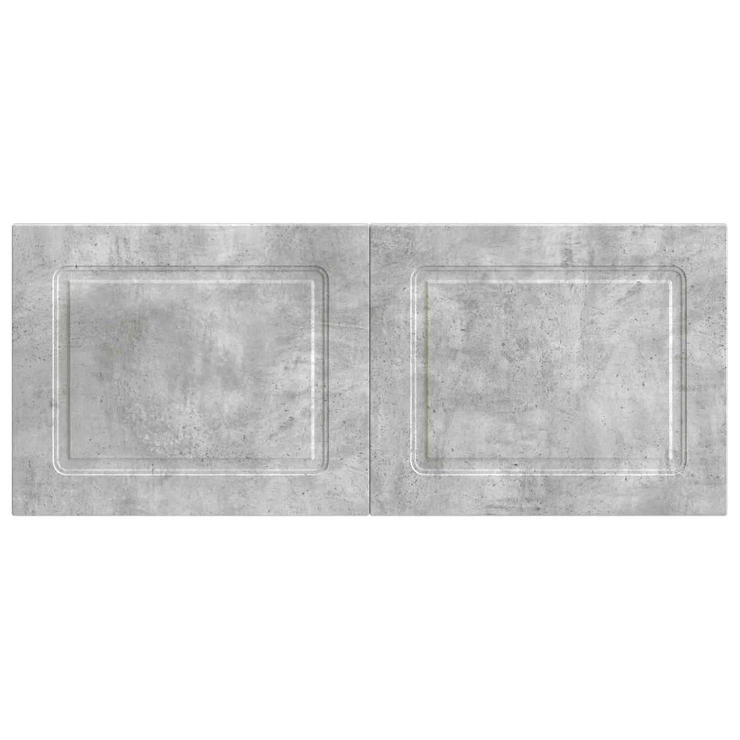 vidaXL Wall-Mounted Headboard UTRECHT Concrete Grey Engineered Wood 3
