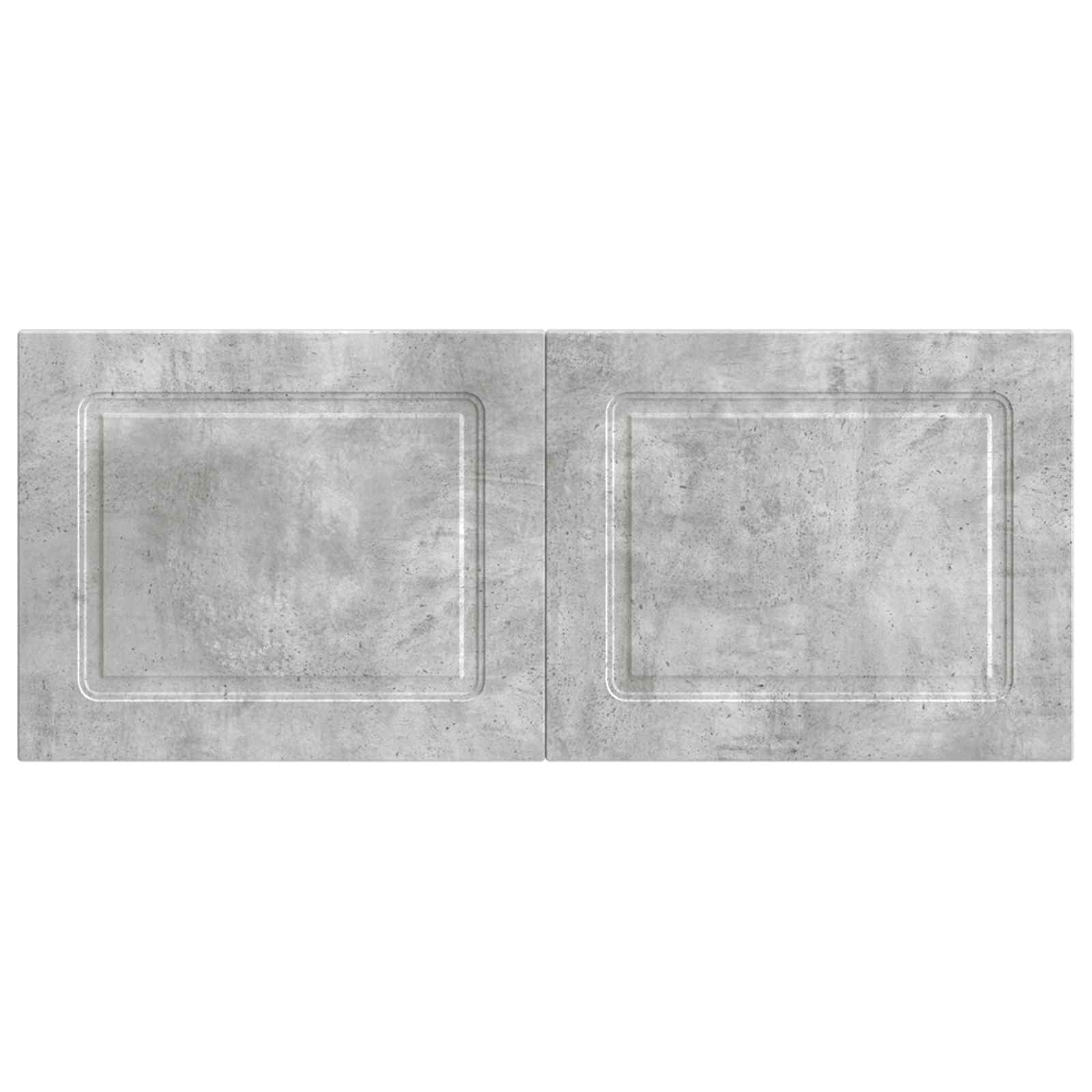 vidaXL Wall-Mounted Headboard UTRECHT Concrete Grey Engineered Wood 3