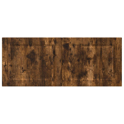 vidaXL Wall-Mounted Headboard UTRECHT Smoked Oak Engineered Wood 3