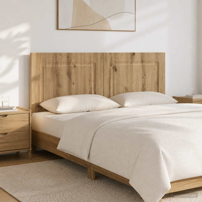 vidaXL Wall-Mounted Headboard UTRECHT Artisan Oak Engineered Wood 1
