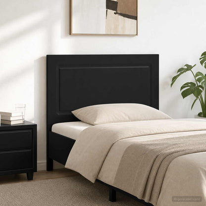 vidaXL Wall-Mounted Headboard UTRECHT Black Engineered Wood 1