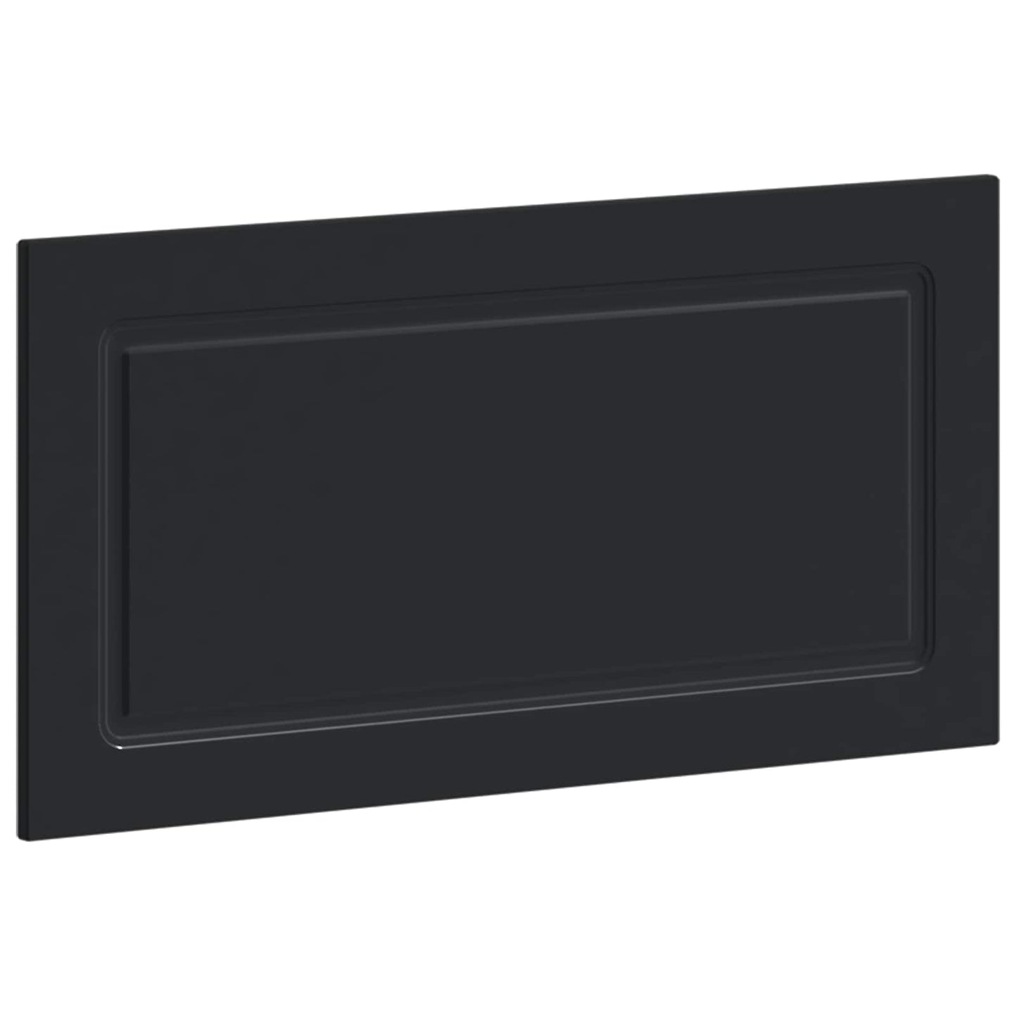 vidaXL Wall-Mounted Headboard UTRECHT Black Engineered Wood 2