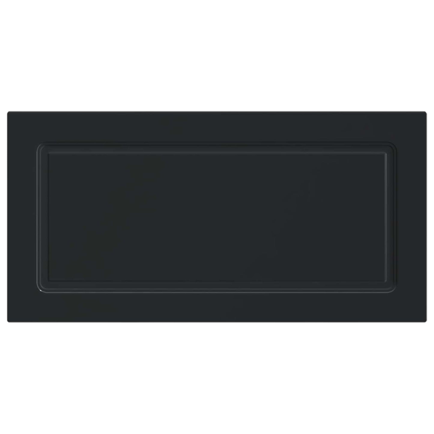 vidaXL Wall-Mounted Headboard UTRECHT Black Engineered Wood 3