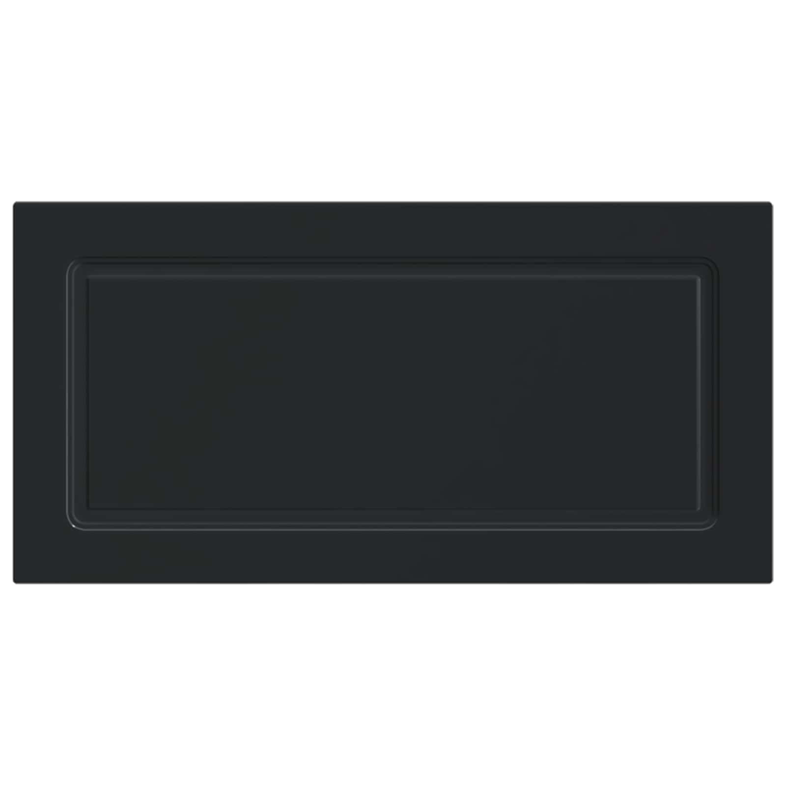 vidaXL Wall-Mounted Headboard UTRECHT Black Engineered Wood 3