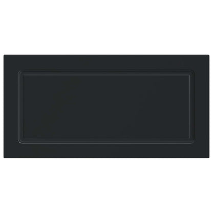 vidaXL Wall-Mounted Headboard UTRECHT Black Engineered Wood 3