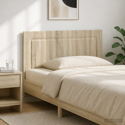 vidaXL Wall-Mounted Headboard UTRECHT Sonoma Oak Engineered Wood 1