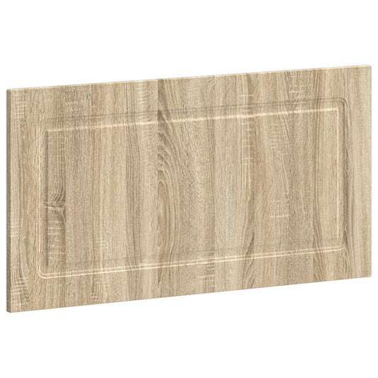 Close-up of the wood grain texture on the headboard