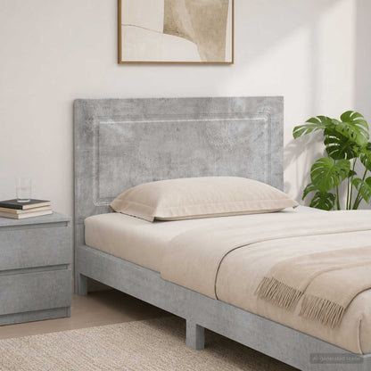 vidaXL Wall-Mounted Headboard UTRECHT Concrete Grey Engineered Wood 1