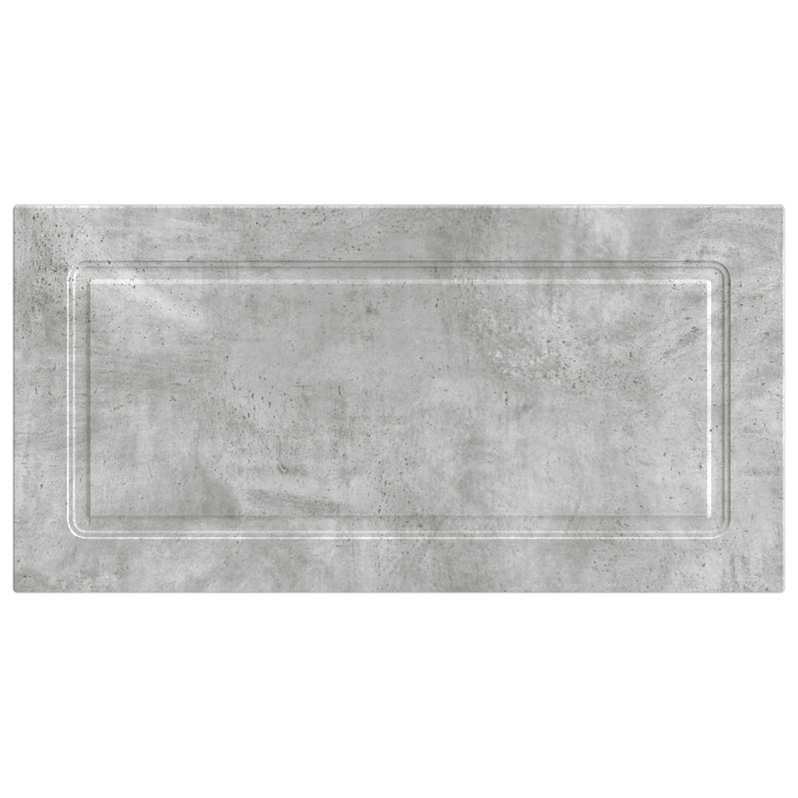 vidaXL Wall-Mounted Headboard UTRECHT Concrete Grey Engineered Wood 3