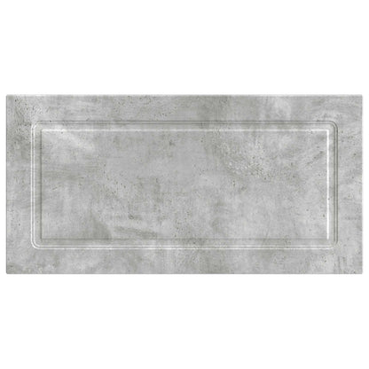vidaXL Wall-Mounted Headboard UTRECHT Concrete Grey Engineered Wood 3