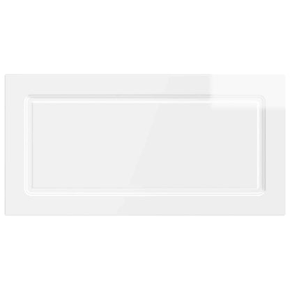 vidaXL Wall-Mounted Headboard UTRECHT High Gloss White Engineered Wood 3