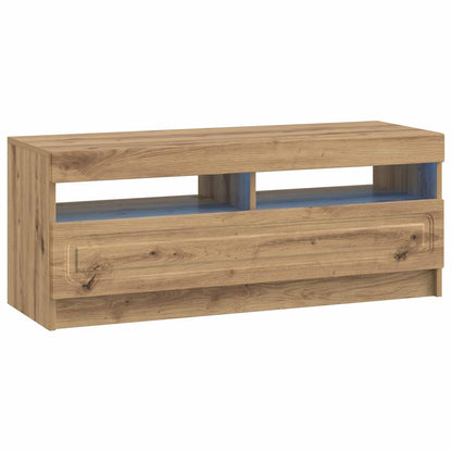 LED TV Cabinet Engineered Wood Artisan oak