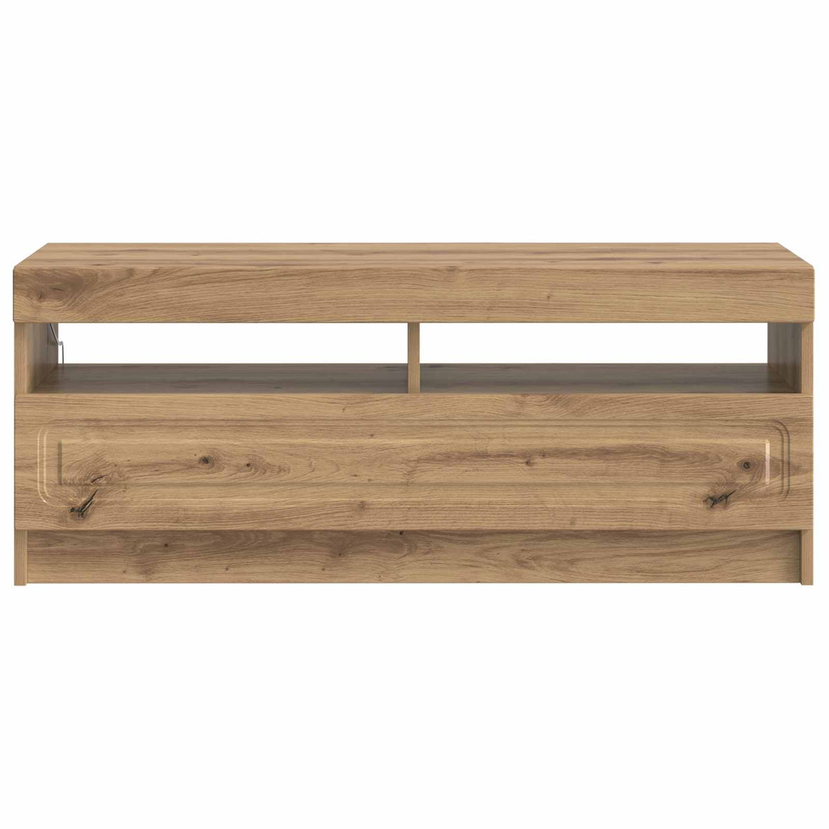 vidaXL LED TV Cabinet Artisan Oak Engineered Wood 6