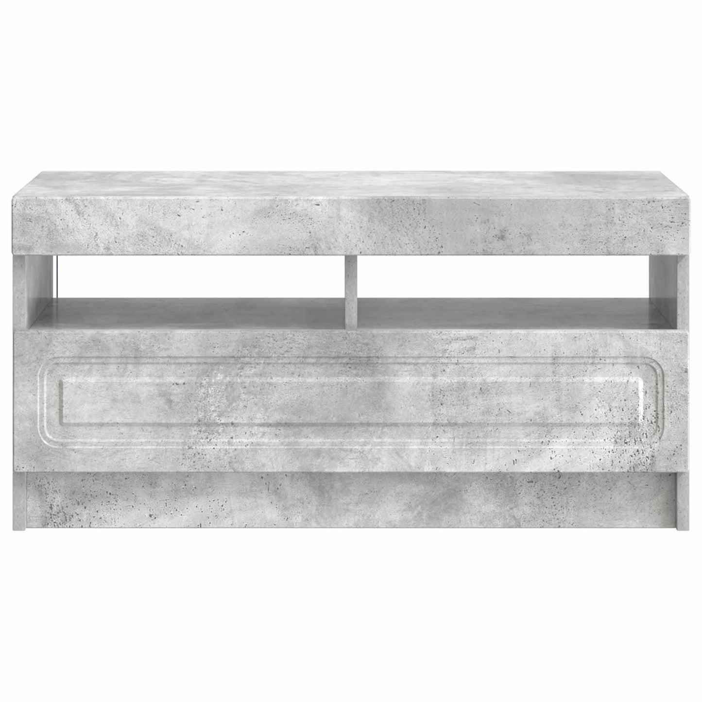 vidaXL LED TV Cabinet Concrete Grey Engineered Wood 6