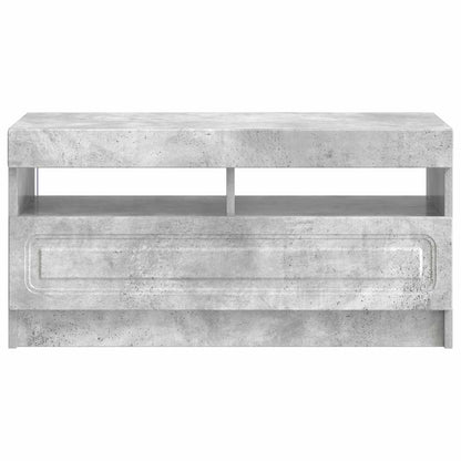 vidaXL LED TV Cabinet Concrete Grey Engineered Wood 6