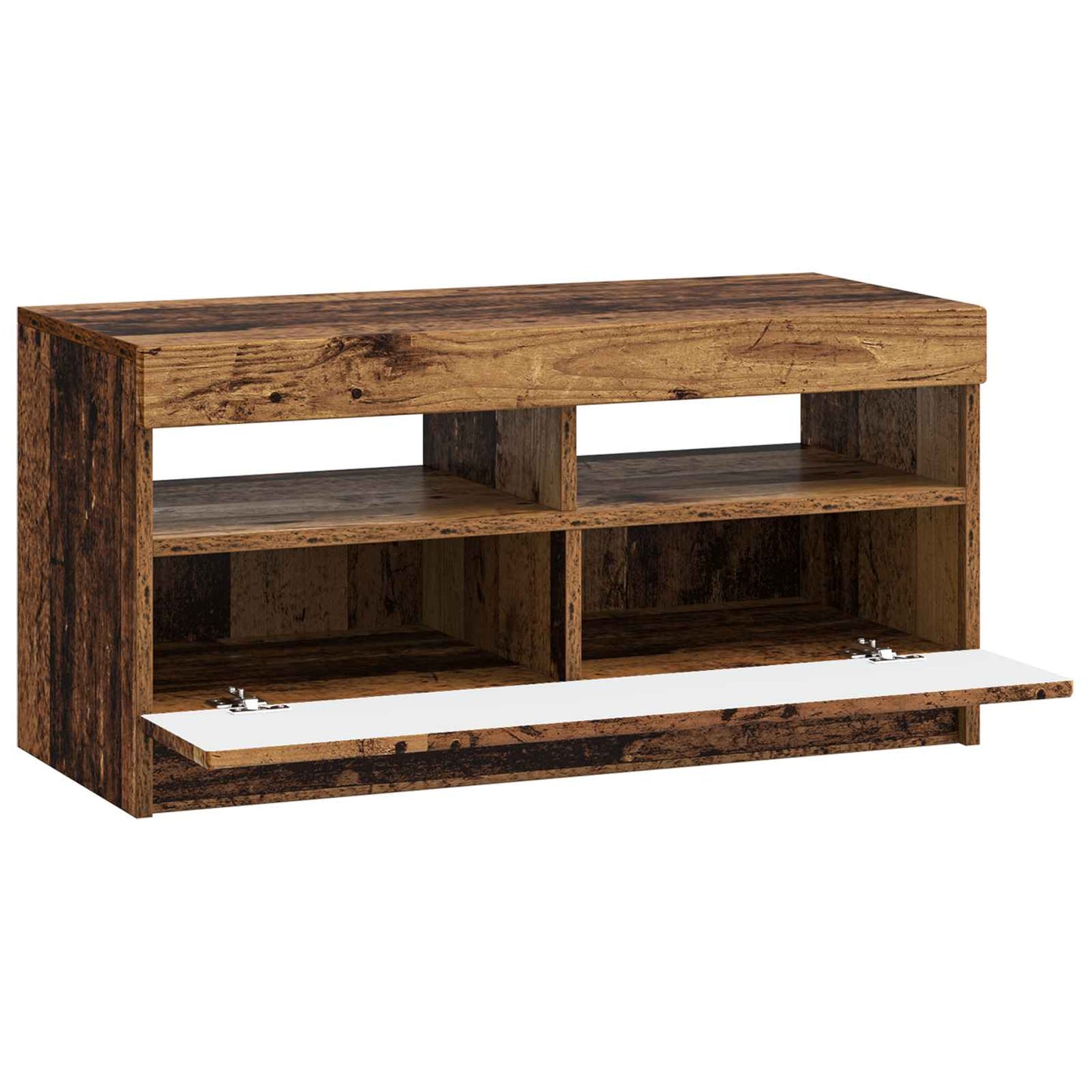vidaXL LED TV Cabinet Old Wood Engineered Wood 5