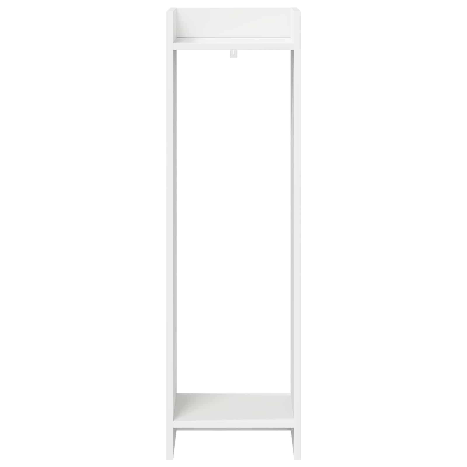 vidaXL Plant Stand 2 pcs White 30 x 30 x 100 cm Engineered Wood 6