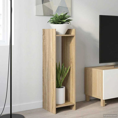 vidaXL Plant Stand 2 pcs Sonoma Oak 30 x 30 x 100 cm Engineered Wood 1