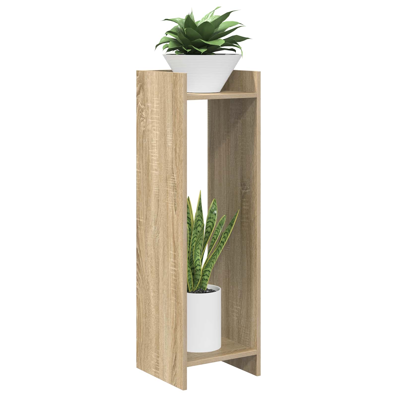 vidaXL Plant Stand 2 pcs Sonoma Oak 30 x 30 x 100 cm Engineered Wood 3