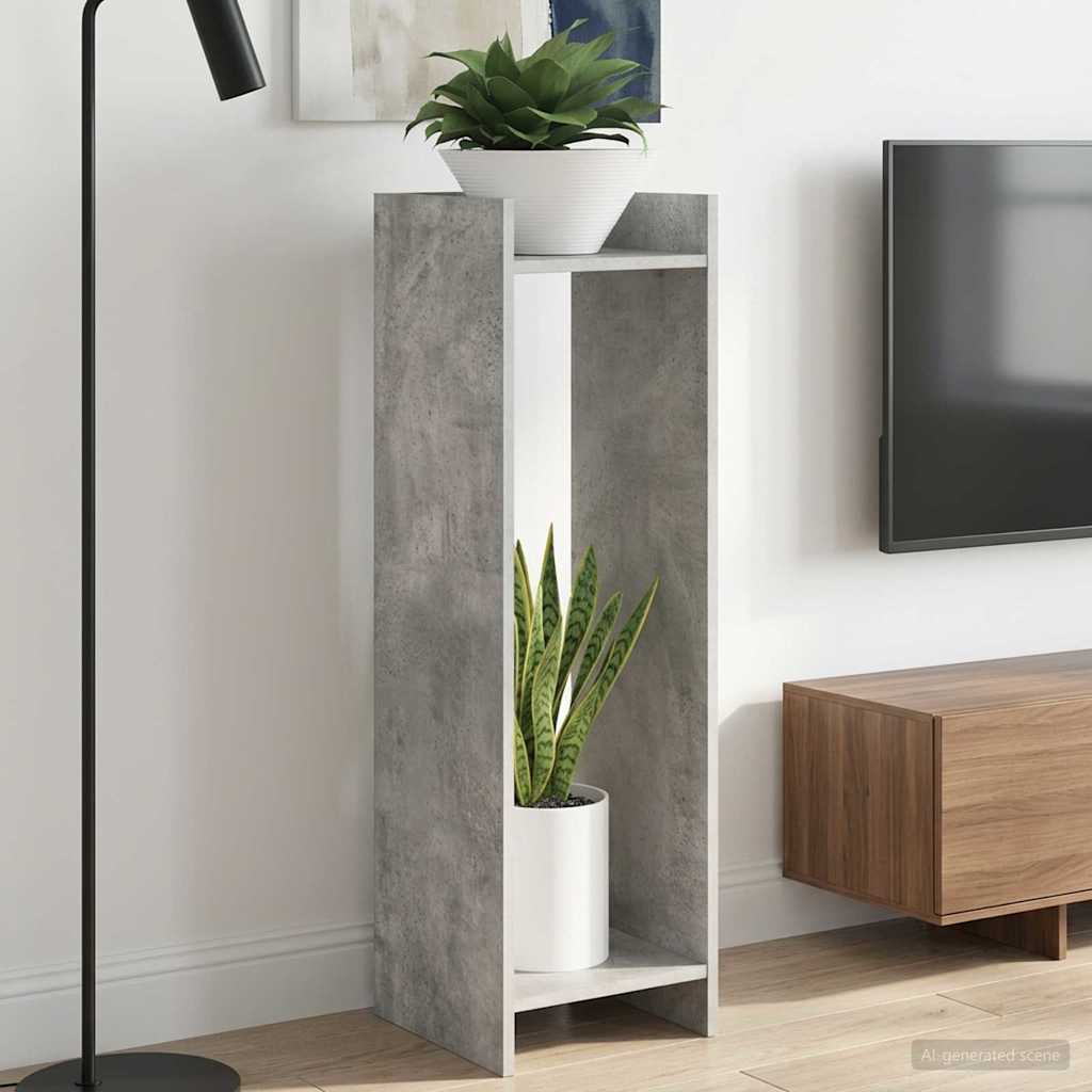 vidaXL Plant Stand 2 pcs Concrete Grey 30 x 30 x 100 cm 1