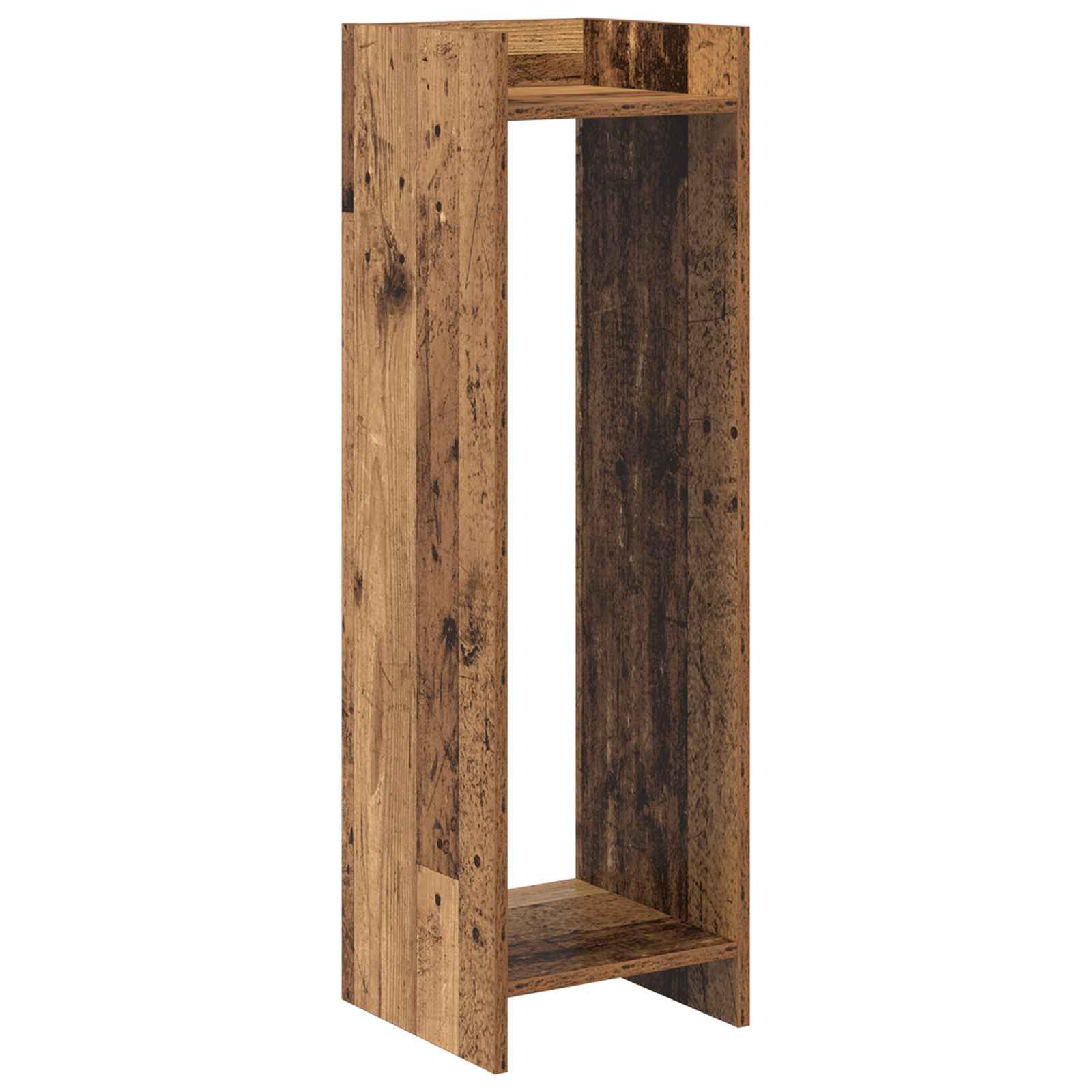 vidaXL Plant Stand 2 pcs Old Wood 30 x 30 x 100 cm Engineered Wood 5
