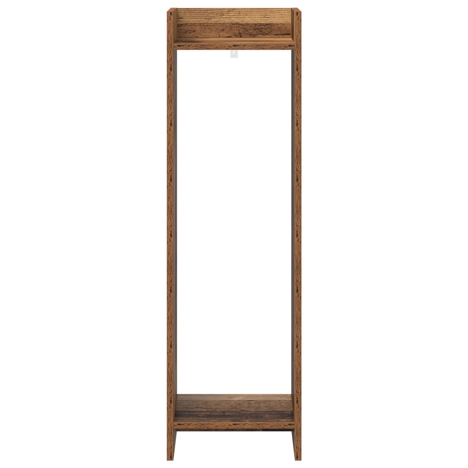 vidaXL Plant Stand 2 pcs Old Wood 30 x 30 x 100 cm Engineered Wood 6