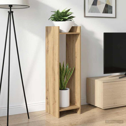 vidaXL Plant Stand 2 pcs Artisan Oak 30 x 30 x 100 cm Engineered Wood 1