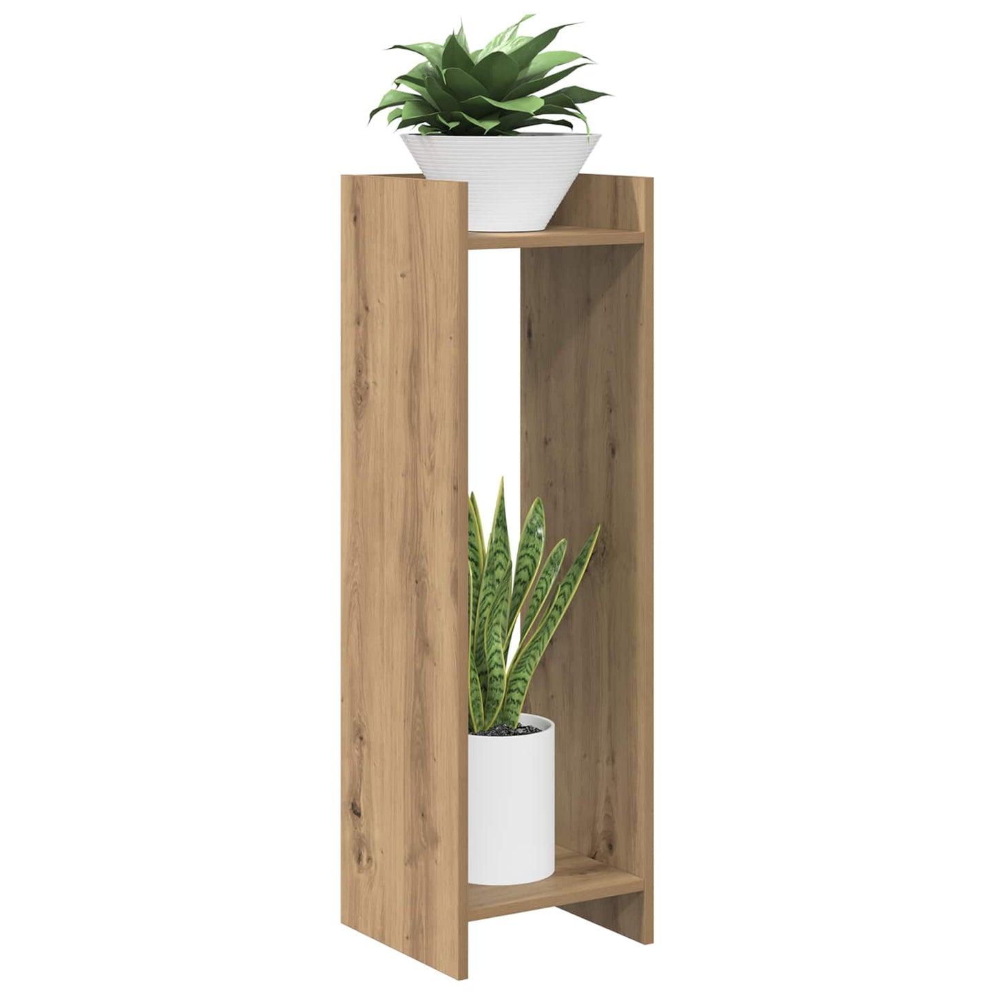 vidaXL Plant Stand 2 pcs Artisan Oak 30 x 30 x 100 cm Engineered Wood 3