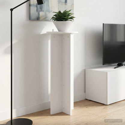 vidaXL Plant Stand 2 pcs White Ø40 x 100 cm Engineered Wood 4