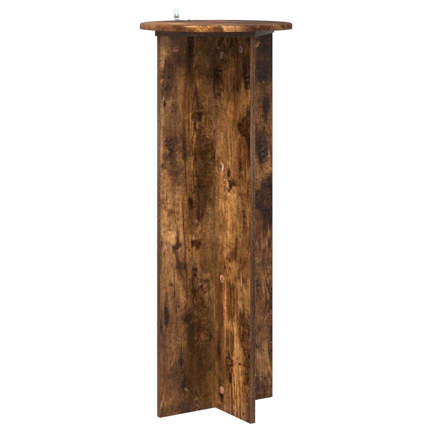 vidaXL Plant Stand 2 pcs Smoked Oak Ø40 x 100 cm Engineered Wood 5