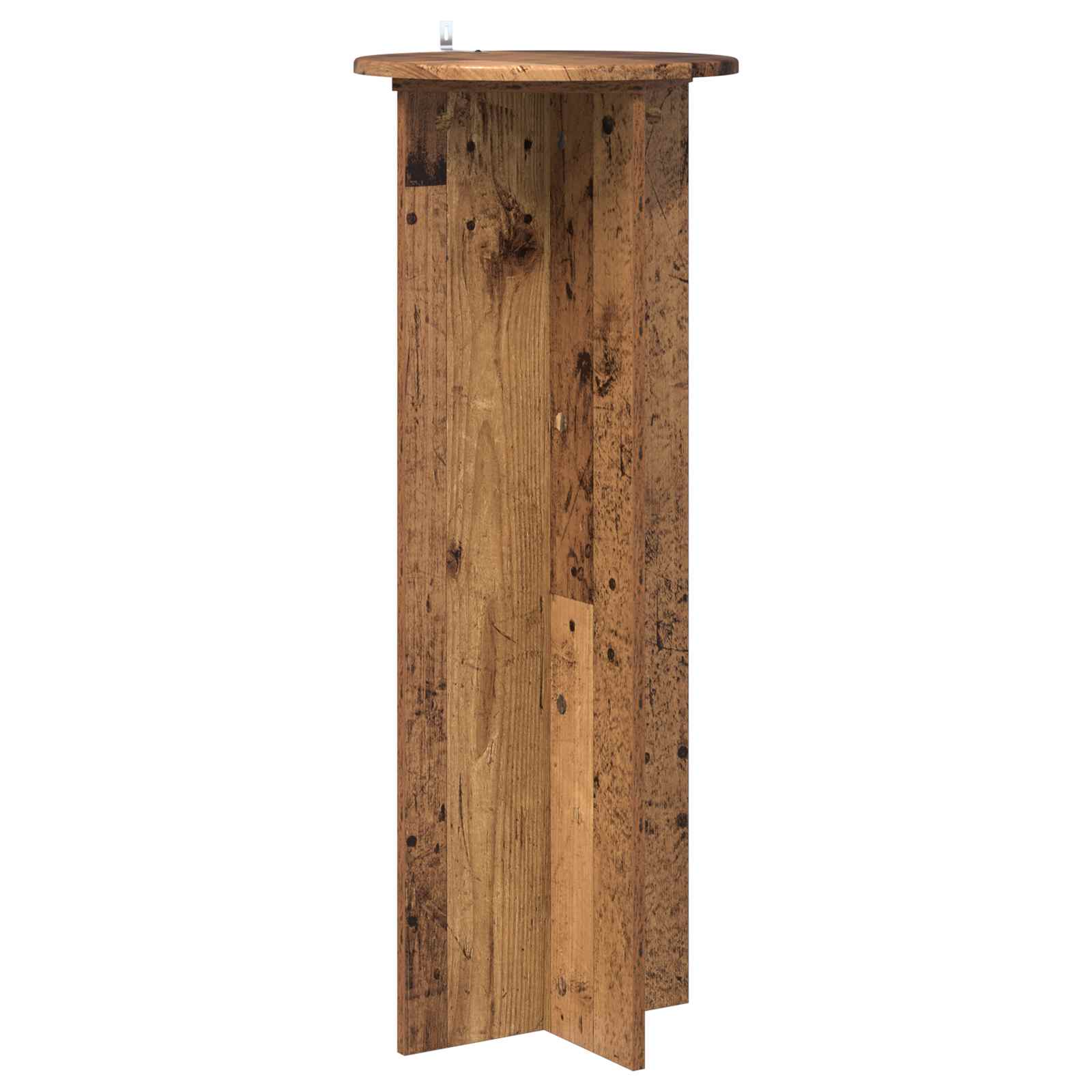 vidaXL Plant Stand 2 pcs Old Wood Ø40 x 100 cm Engineered Wood 5