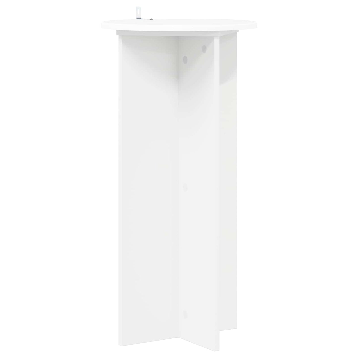 vidaXL Plant Stand 2 pcs White Ø40 x 80 cm Engineered Wood 5
