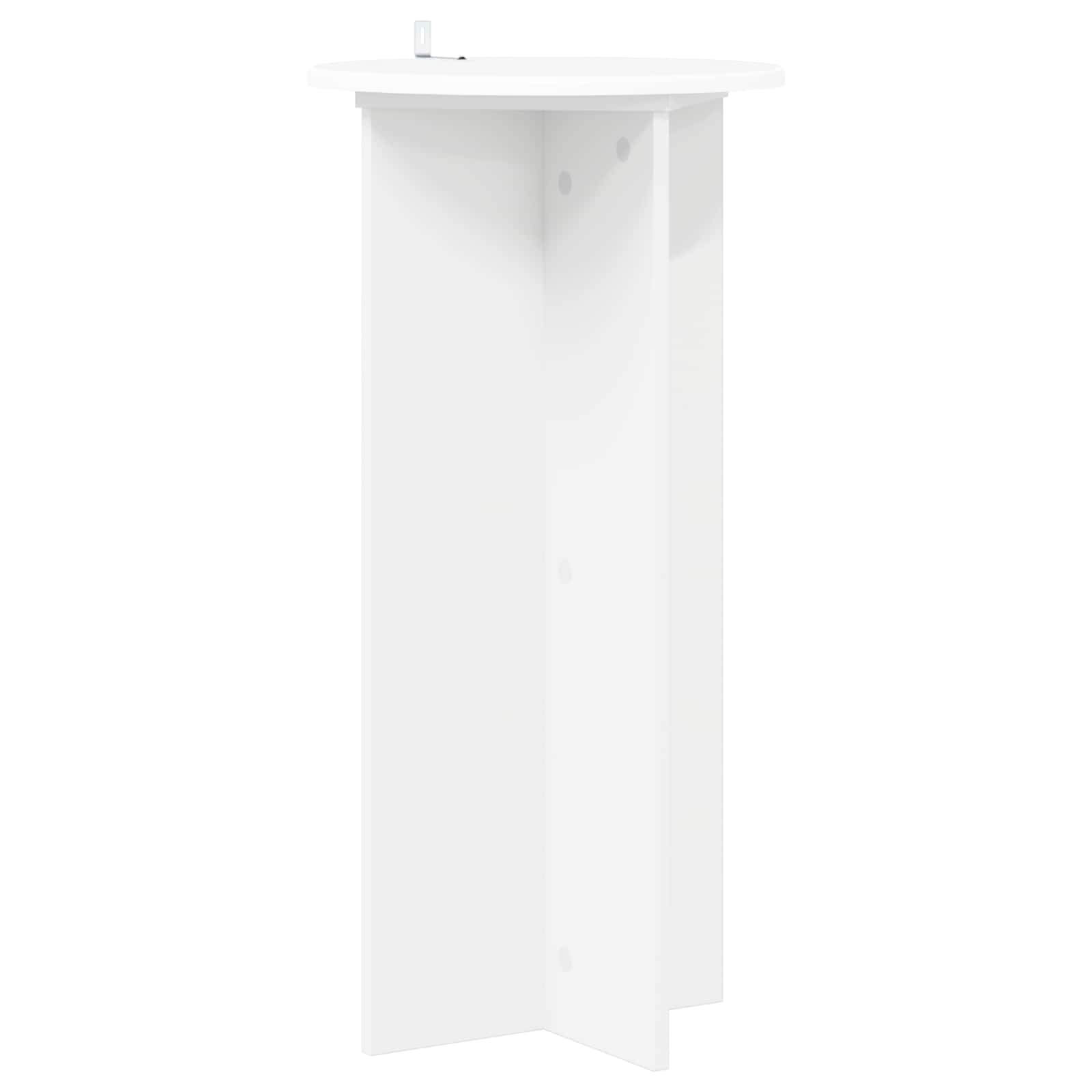 vidaXL Plant Stand 2 pcs White Ø40 x 80 cm Engineered Wood 5