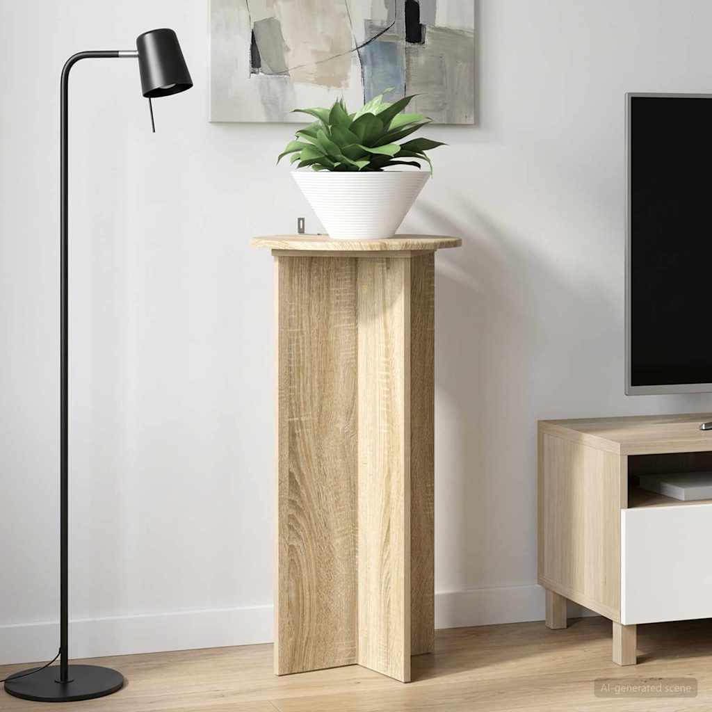 vidaXL Plant Stand 2 pcs Sonoma Oak 40 x 40 x 80 cm Engineered Wood 1