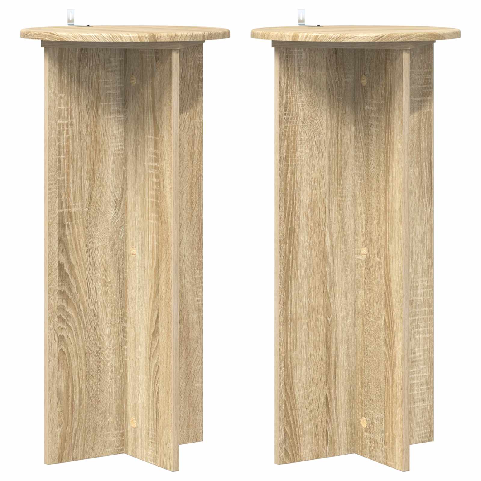 vidaXL Plant Stand 2 pcs Sonoma Oak 40 x 40 x 80 cm Engineered Wood 2