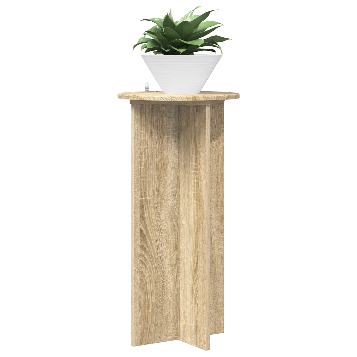 vidaXL Plant Stand 2 pcs Sonoma Oak 40 x 40 x 80 cm Engineered Wood 3