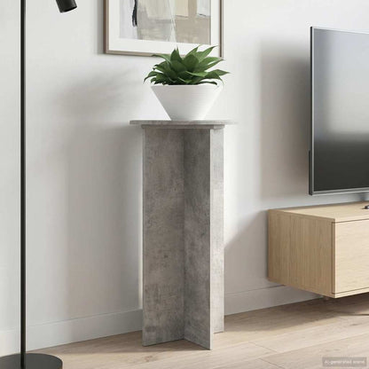 vidaXL Plant Stand 2 pcs Concrete Grey 40 x 40 x 80 cm Engineered Wood 4