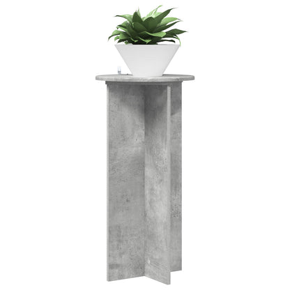 vidaXL Plant Stand 2 pcs Concrete Grey 40 x 40 x 80 cm Engineered Wood 3